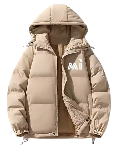 khaki Puffer Bubble Jacket