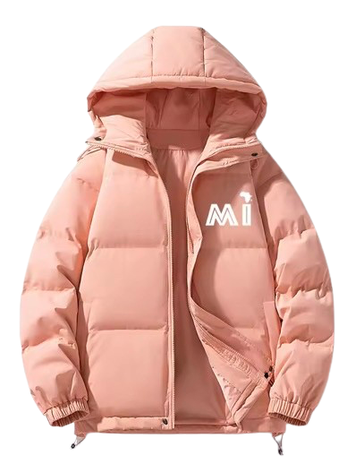 Peach Puffer Bubble Jacket