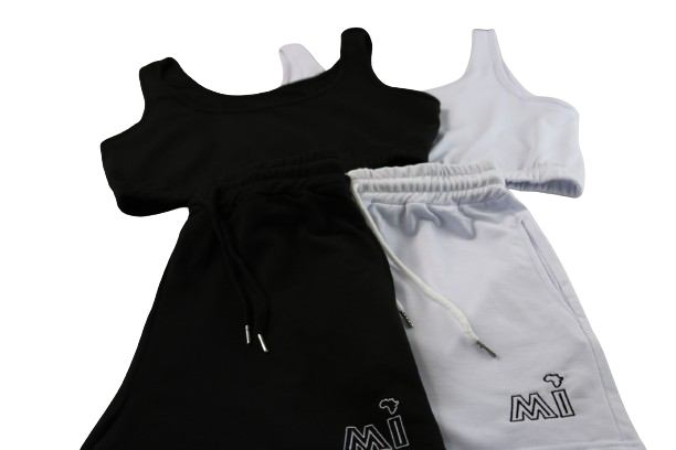 Black & White Women Short Set
