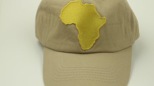 Motherland International khaki and Gold hatunisex hat