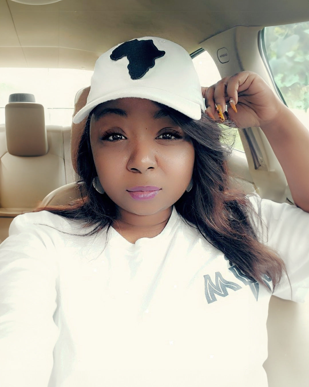 White/Black MI Cap