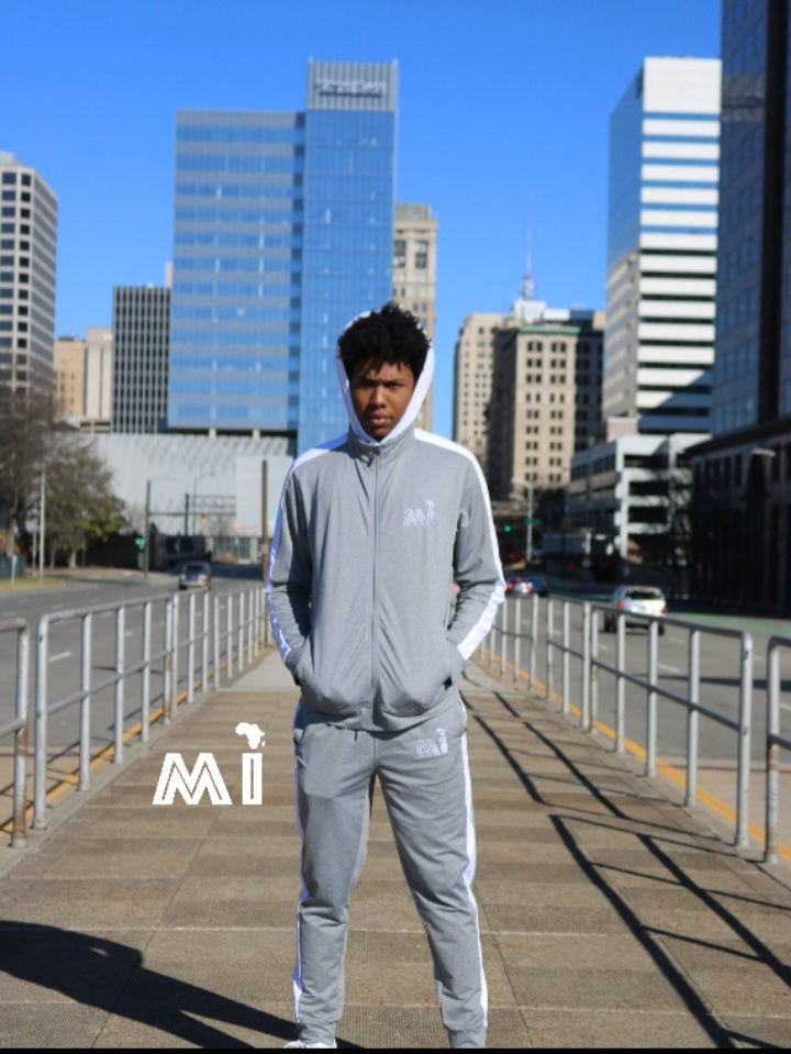 Gray/White MI Tracksuit