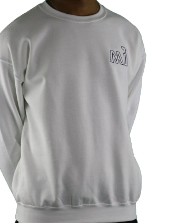 White/Black MI Sweatshirt/Sweatpants Set